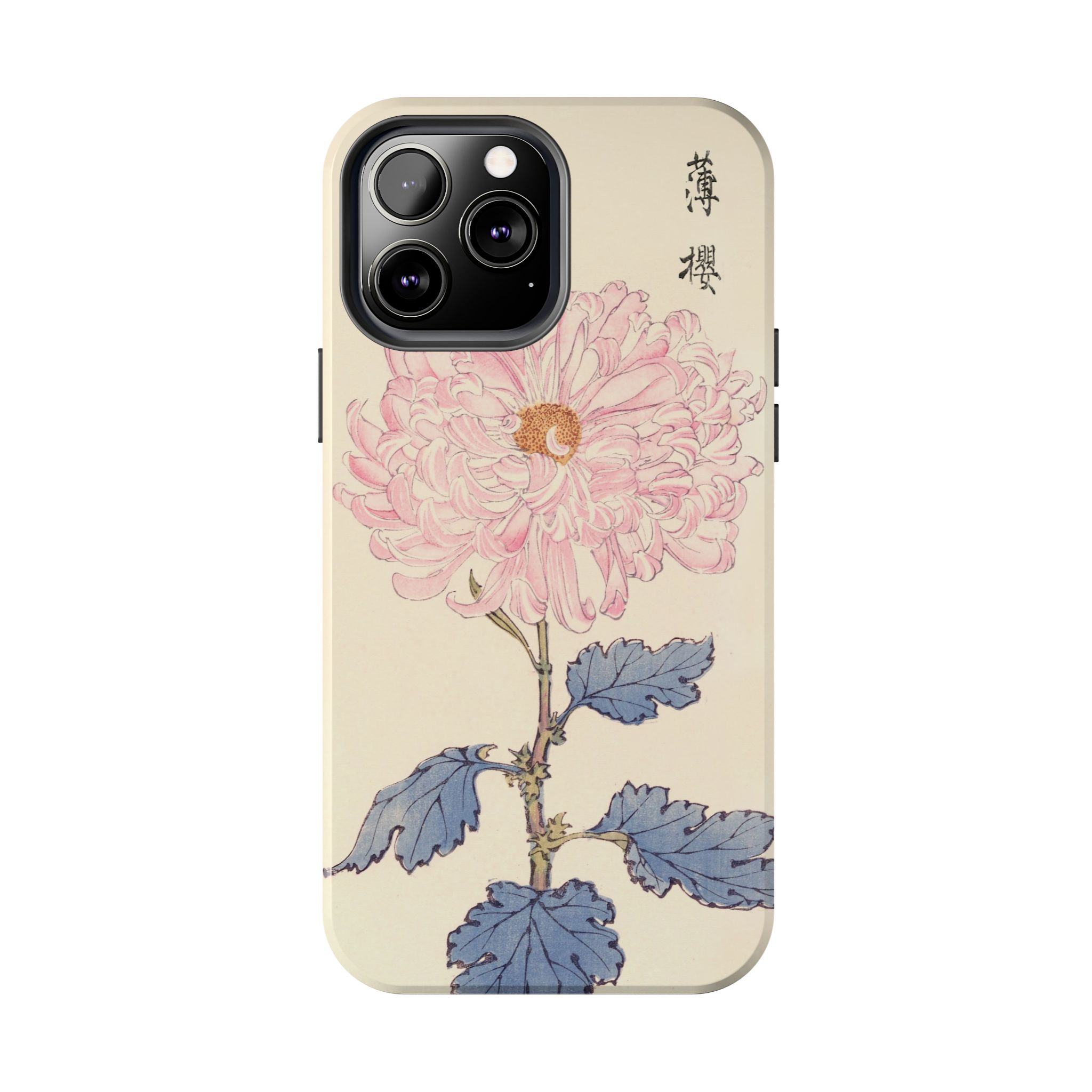Kiku Chrysanthemum Phone Case — Cream