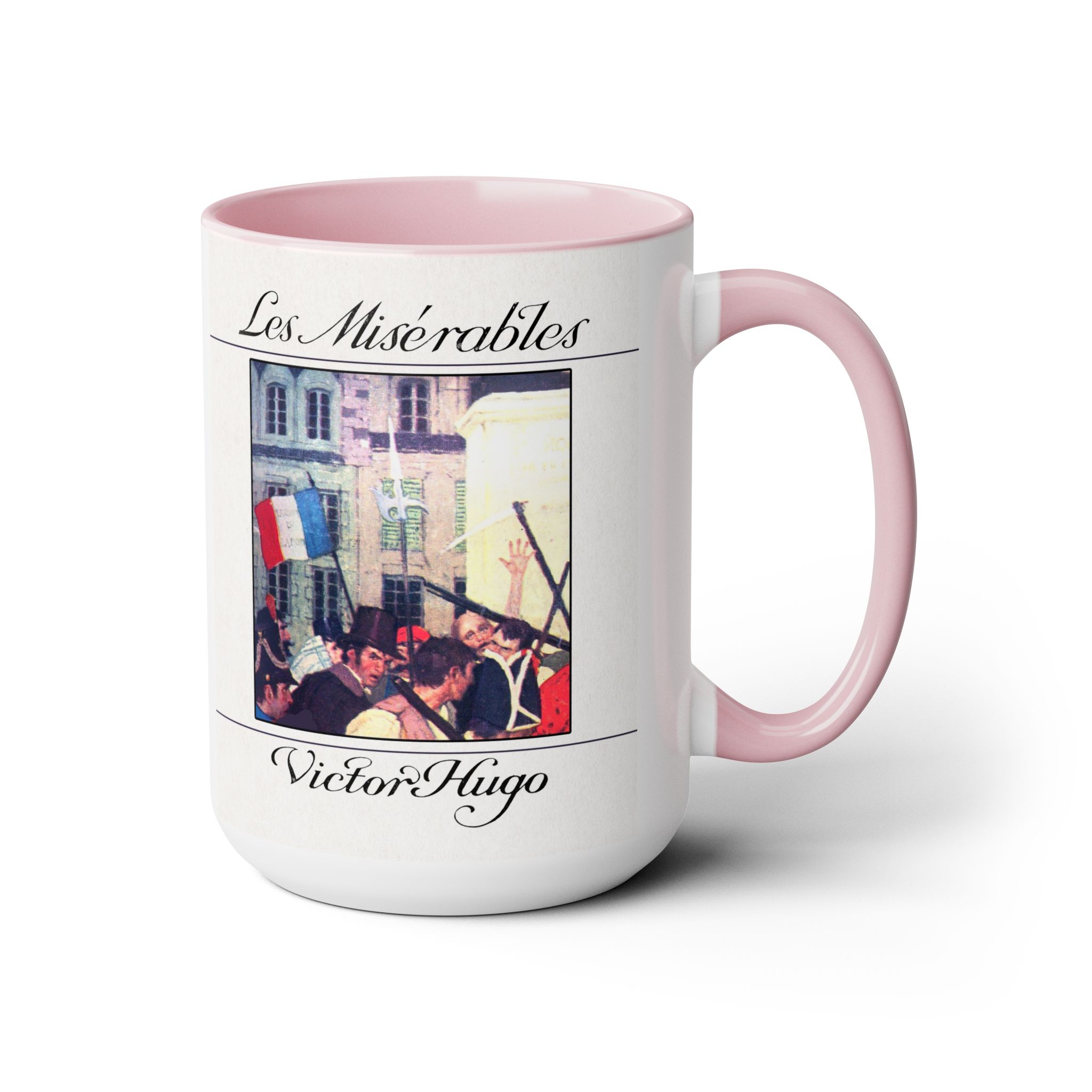 Les Misérables Book Cover Mug — Pink